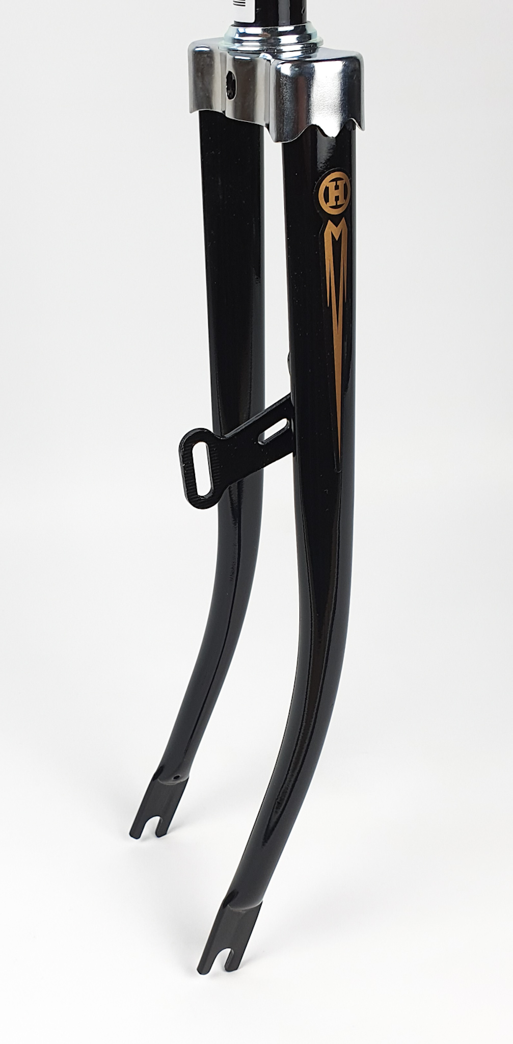 CNC CrMo Holland Gabel 1" Gewinde 350mm schwarz